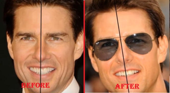 tom cruise front tooth in the middle of his face